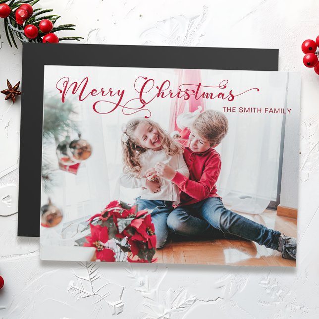 Carte Magnétique Festif Joyeux Noël Calligraphie (Créateur téléchargé)