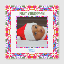 Carte Magnétique Fête de Noël Jolly personnalisée Photo Cadeau magn
