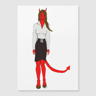 Carte Magnétique fille diable