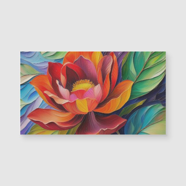 Carte Magnétique Fleur à apprécier (Devant)