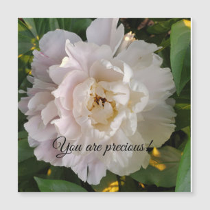 Carte Magnétique fleur de pivoine
