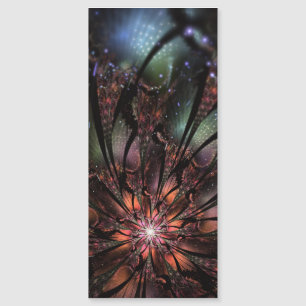 Carte Magnétique Fleur imaginaire fractale douce et tendresse