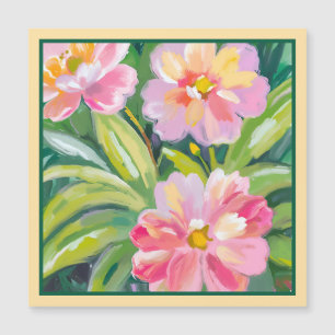 Carte Magnétique Fleurs