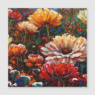 Carte Magnétique Fleurs 250330 sur pierre