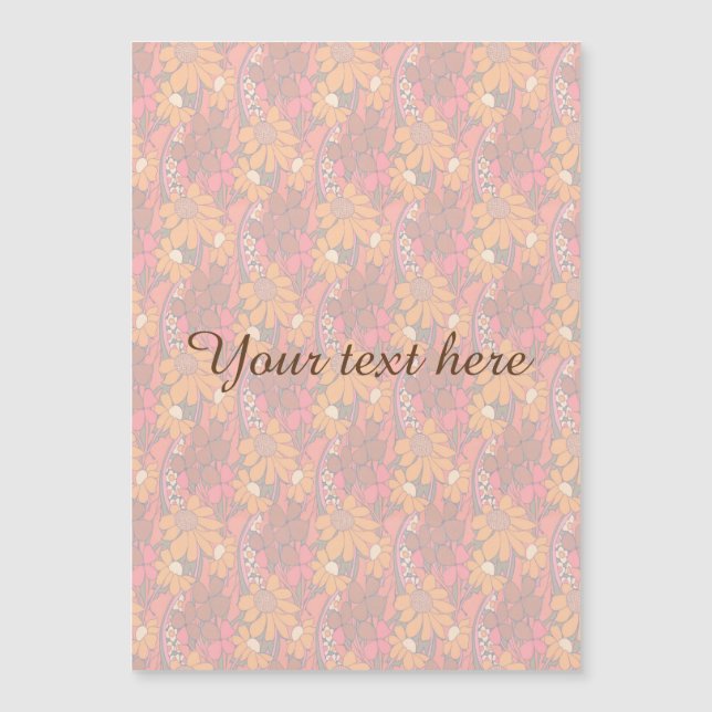 Carte Magnétique Fleurs Super tombées (Devant)