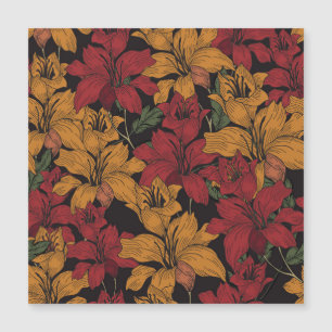 Carte Magnétique Floral Tropical, Beau Motif sans couture.