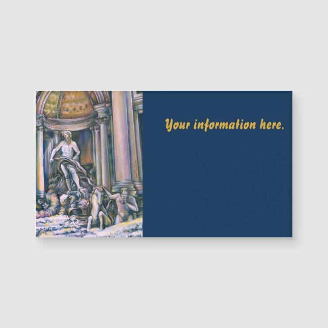 Carte Magnétique Fontana Di Trevi, Roma (Devant)