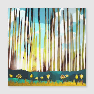 Carte Magnétique Forêt matinale