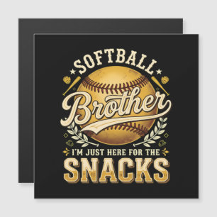 Carte Magnétique Frère de softball drôle Snacks Sports