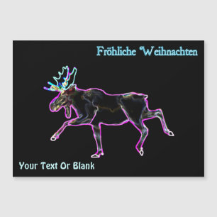 Carte Magnétique Fröhliche Weihnachten - Oie électrique