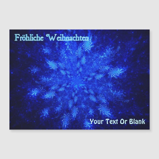 Carte Magnétique Fröhliche Weihnachten - Snowburst (Devant)