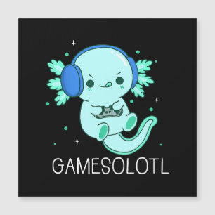 Carte Magnétique Gamesolotl Axolotl Gamer