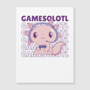 Carte Magnétique Gamesolotl Funny Axolotl Mot Jeu Pour Les Joueurs