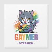 Gaymer - Rainbow Gaming Cat avec console | LGBTQ 2