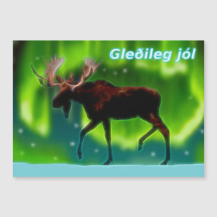 Carte Magnétique Gleðileg jól - orignal auriculaire