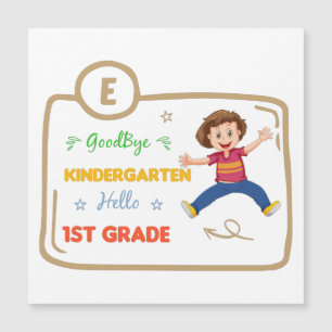 Carte Magnétique Goodbye Kindergarten Hello 1ère année