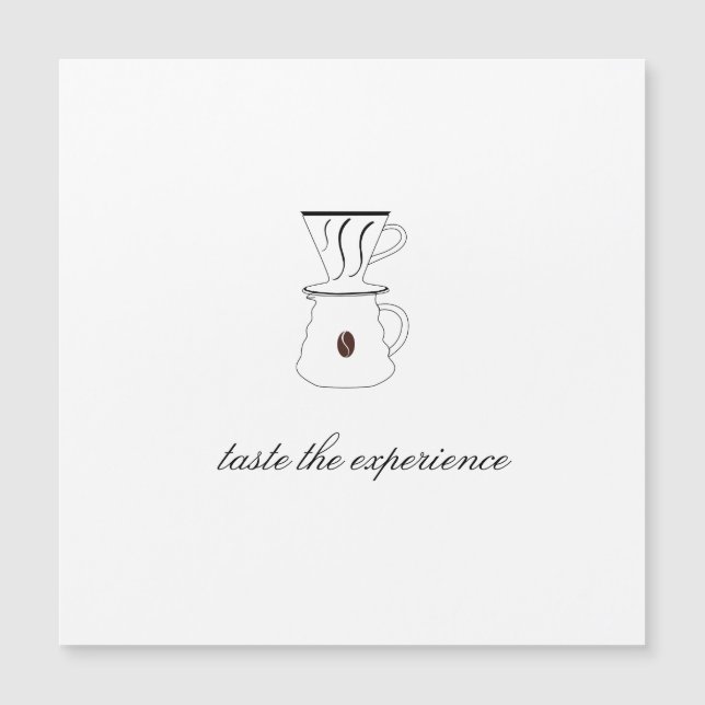 Carte Magnétique goûter l'expérience (Devant)