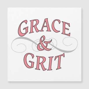 Carte Magnétique Grace & Gris en rose et gris