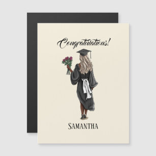 Carte Magnétique Graduation de l'aquarelle personnalisée (4)