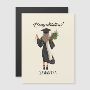 Carte Magnétique Graduation de l'aquarelle personnalisée (9)