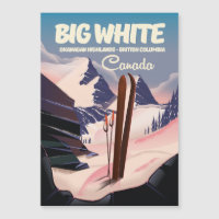 Grande White Colombie-Britannique Canada ski.