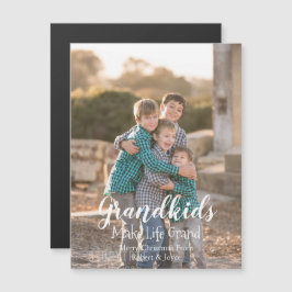 Carte Magnétique Grandkids Make Life Grand Holiday Magcard