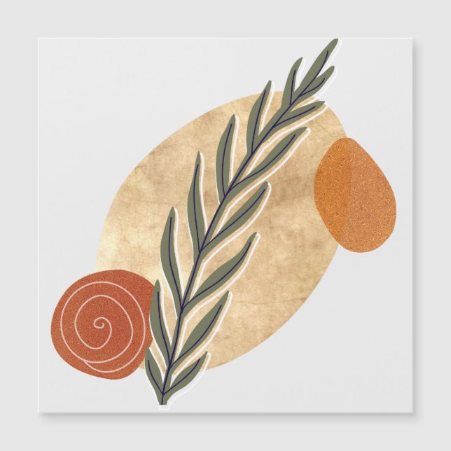 Carte Magnétique Green Stalk Boho (Devant)