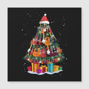 Carte Magnétique Guitare Arbre de Noël Drôle