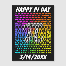 Carte Magnétique Happy Pi Day Funny School Math Letter Art
