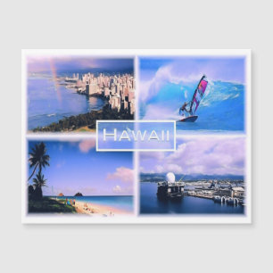 Carte Magnétique Hawaii - Etats-Unis - Mosaïque -