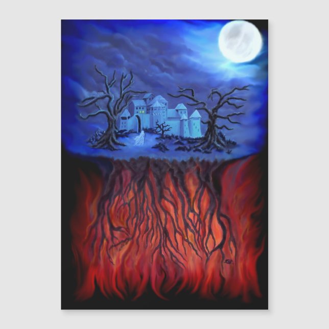 Carte Magnétique Heure de sorcellerie, entre le ciel et l'enfer (Devant)