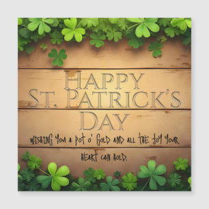 Carte Magnétique Heureux voeux de la Saint-Patrick 🍀