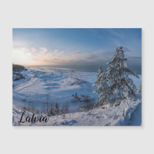 Carte Magnétique Hiver neigeux Côte balte