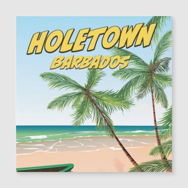Carte Magnétique Holetown Barbade (Devant)