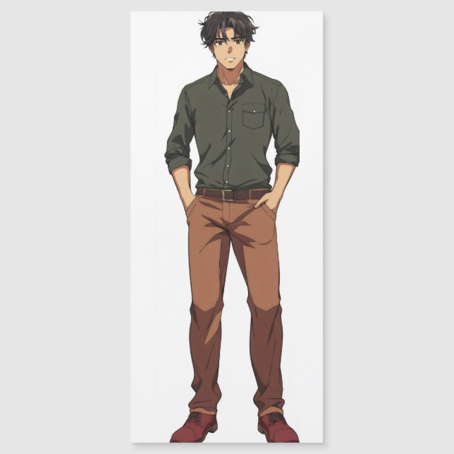 Carte Magnétique Homme Anime (Devant)