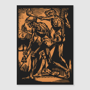 Carte Magnétique Horreurs cachées de mineurs morts pour Halloween