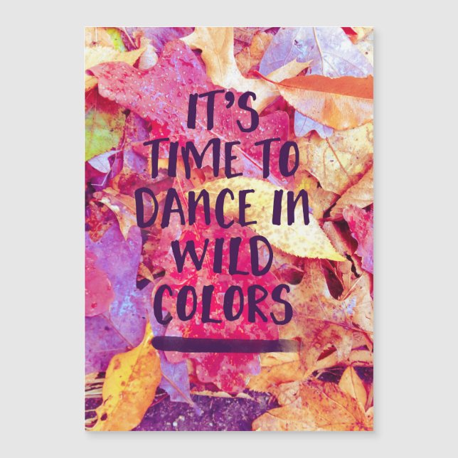 Carte Magnétique Il est temps de danser (Devant)