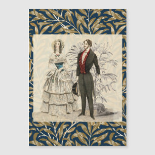 Carte Magnétique Illustration de mariage victorien vintage 1844
