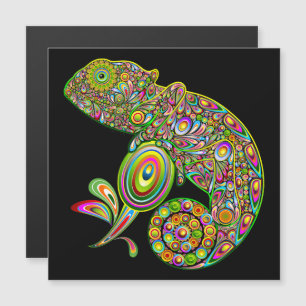 Carte Magnétique Imaginaire psychédélique de Chameleon