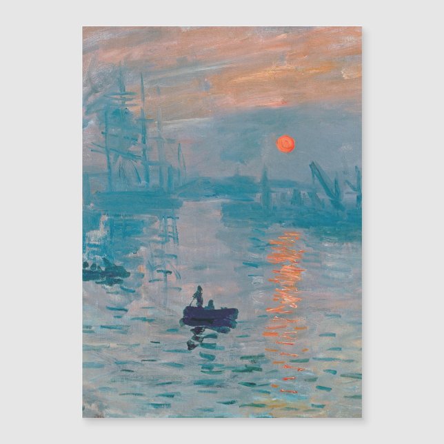 Carte Magnétique Impression Sunrise Claude Monet (Devant)