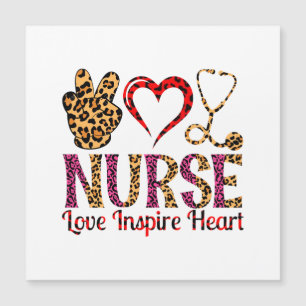 Carte Magnétique Infirmière Amour Inspirer Coeur - Infirmière Motiv