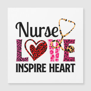 Carte Magnétique Infirmière Amour Inspirer Coeur - Motivationnel Pa