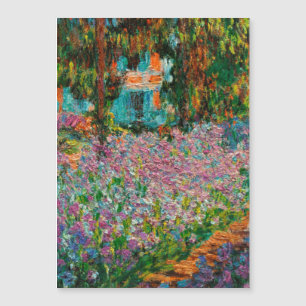 Carte Magnétique Iris Jardin Monet Giverny fleurs