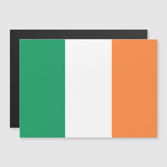 Carte Magnétique Irlande National Flag, standard irlandais, bannièr (Devant / Derrière)