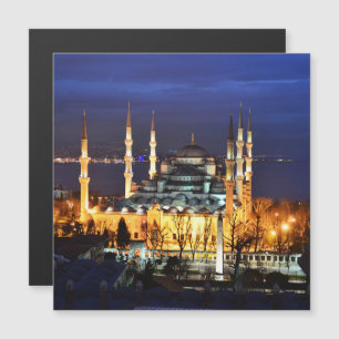 Carte Magnétique Istanbul Turquie Mosquée Bleue Photographie de nui