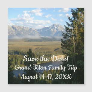 Carte Magnétique Jackson Hole Mountains et River