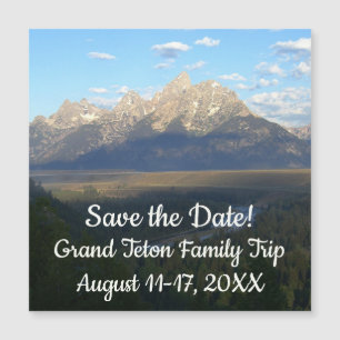 Carte Magnétique Jackson Hole Mountains Grand Teton Enregistrer la 