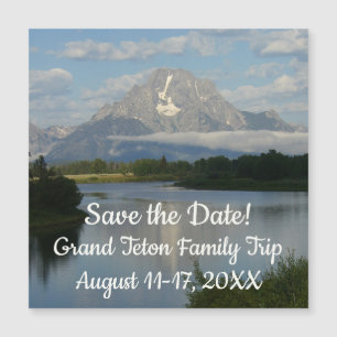 Carte Magnétique Jackson Hole River à Grand Teton Enregistrer la da