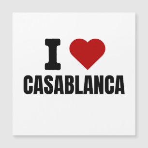Carte Magnétique J'adore casablanca - J'aime casablanca maroc