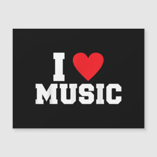 Carte Magnétique J'adore Music Lover